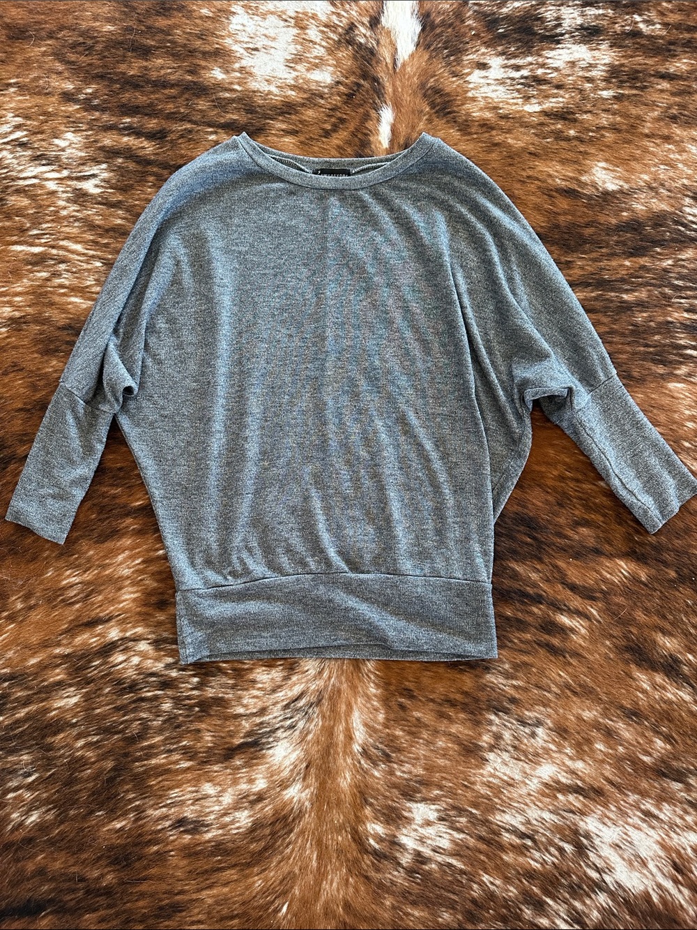 Gray dolman sweater
